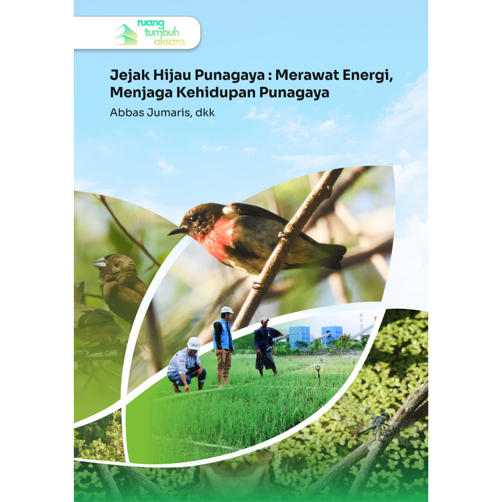 Sampul Jejak Hijau Punagaya: Merawat Energi, Menjaga Kehidupan Punagaya karya Abbas Jumaris, Hasrun, Ardi Mangada, Kristianus Octavianus Magnus Prima Putra Nanga, Tomy Budi Hermawan